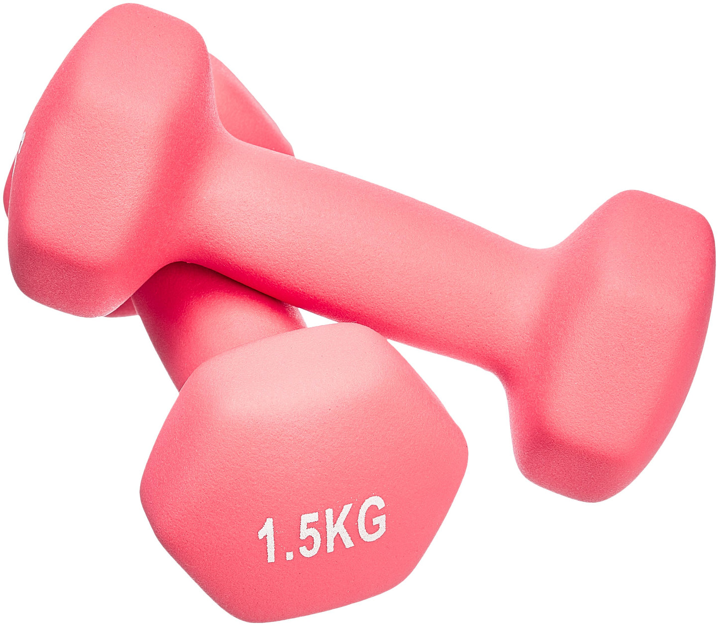 Amazon Basics Neoprene Dumbbell Weights, 3.0 Pink, Set of 2, 2 x 1.5 kg - GND101