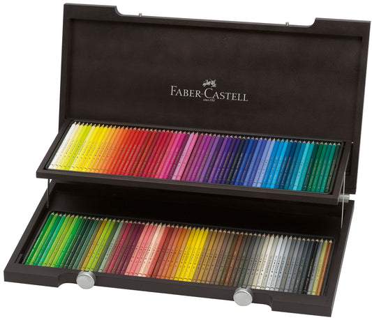 Faber-Castell - Polychromos colored pencils set 120 colors wooden case - 110013