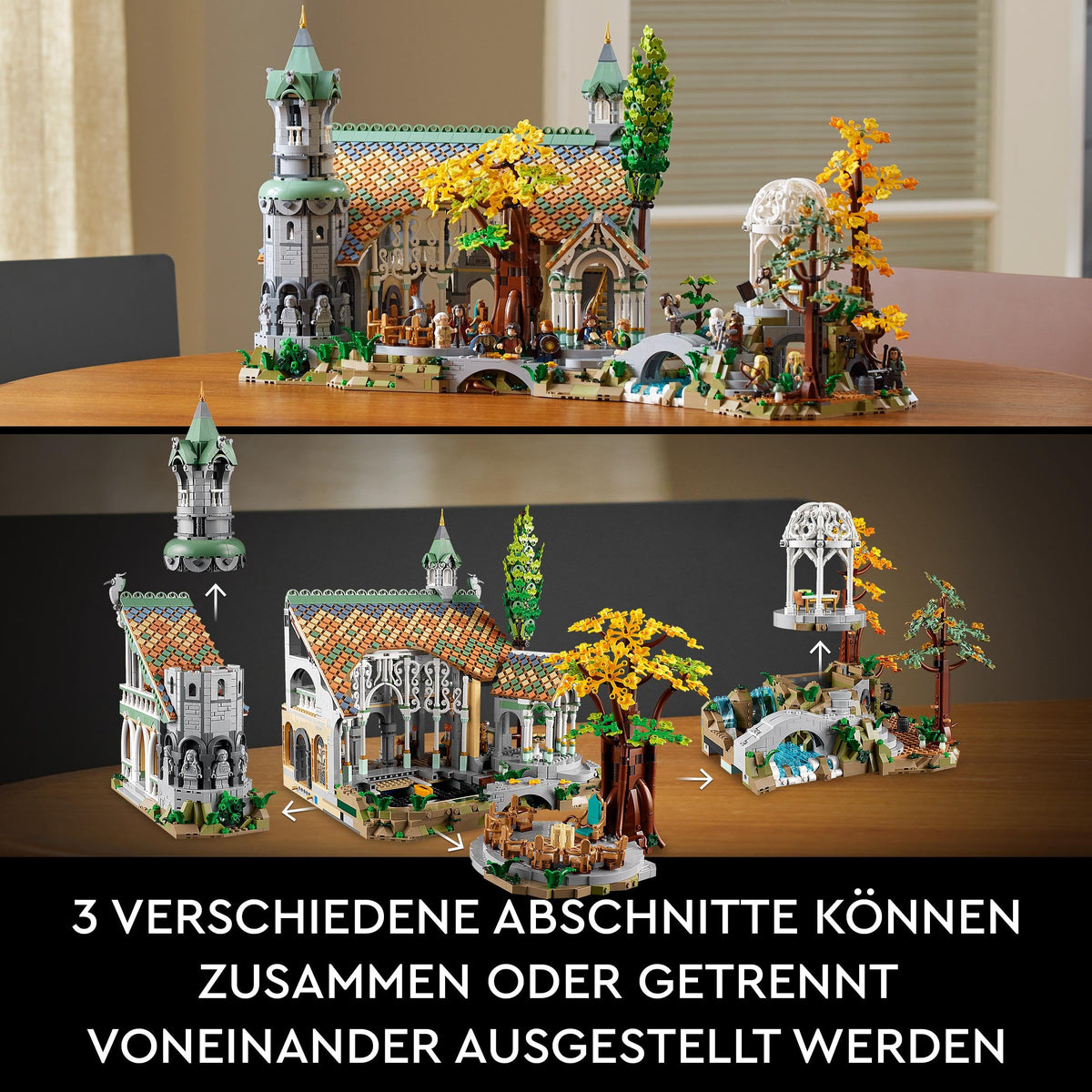 LEGO Icons Stăpânul Inelelor: Bruchtal 10316