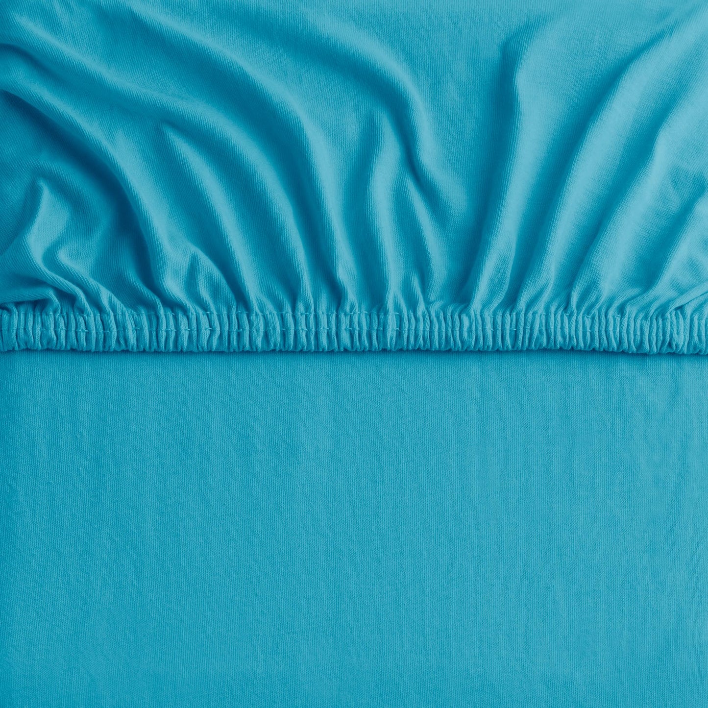 DecoKing fitted sheet 200x220 220x240 cm 100% combed cotton cyan blue fitted sheets jersey box spring bed amber 200 x 220 220 x 240 - Amber