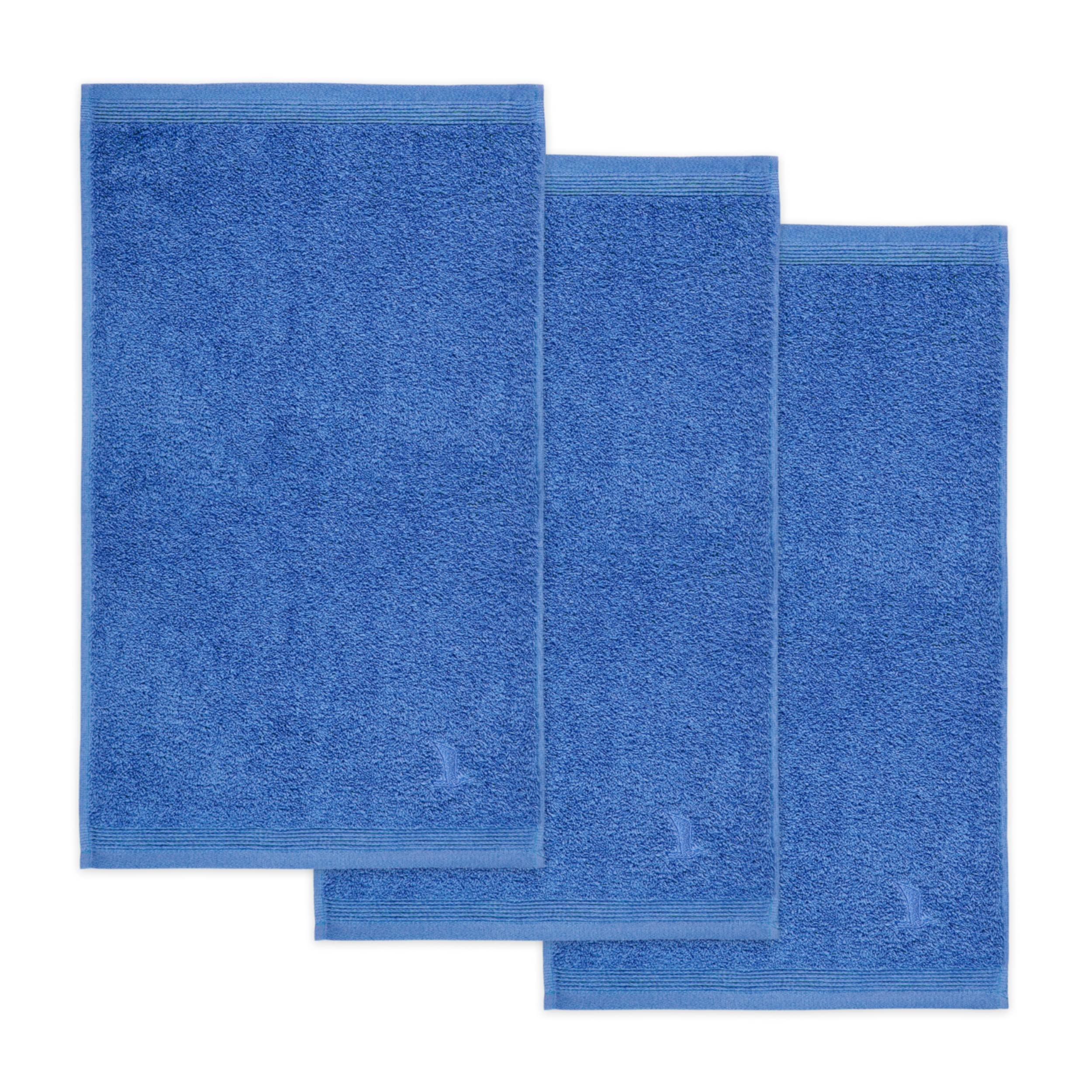 möve Superwuschel prosop de oaspeți 30 x 50 cm din bumbac 100%, albastru de albăstrele set de 3 - 017259054-3*030050-410