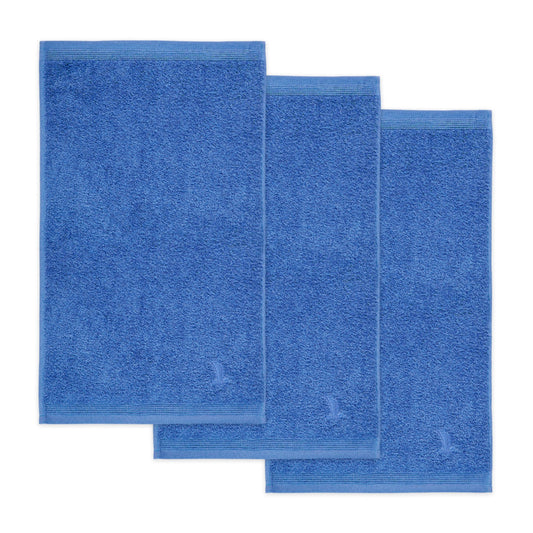 möve Superwuschel prosop de oaspeți 30 x 50 cm din bumbac 100%, albastru de albăstrele set de 3 - 017259054-3*030050-410