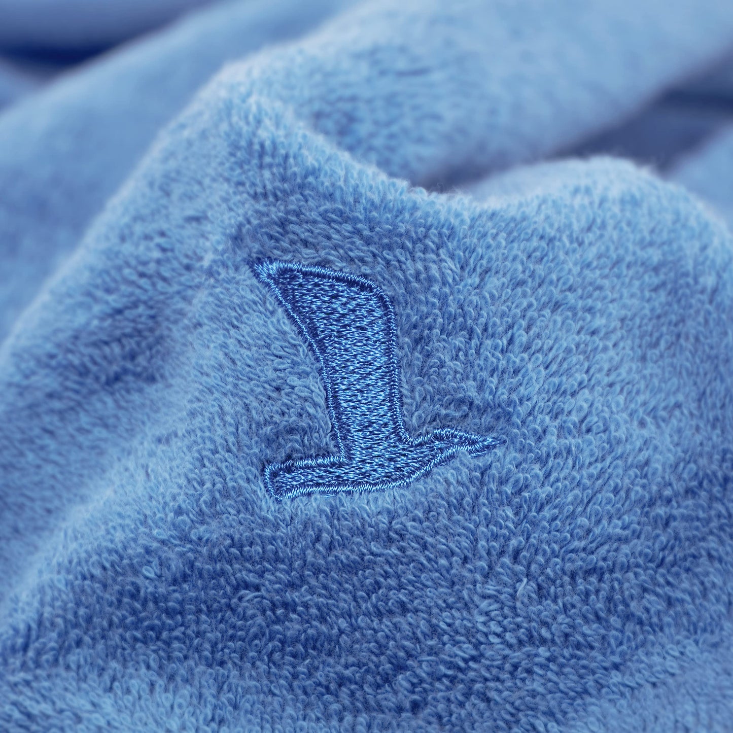 Möve Superwuschel shower towel 80 x 150 cm made of 100% cotton, cornflower - 017258775/080150/410