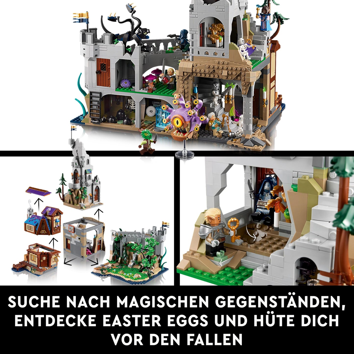 LEGO Ideas Dungeons & Dragons: The Legend of the Red Dragon Building Set for Adults, Dungeons and Dragons Gift Ideas for Fans, Fantasy Building Set, Creative Activity 21348