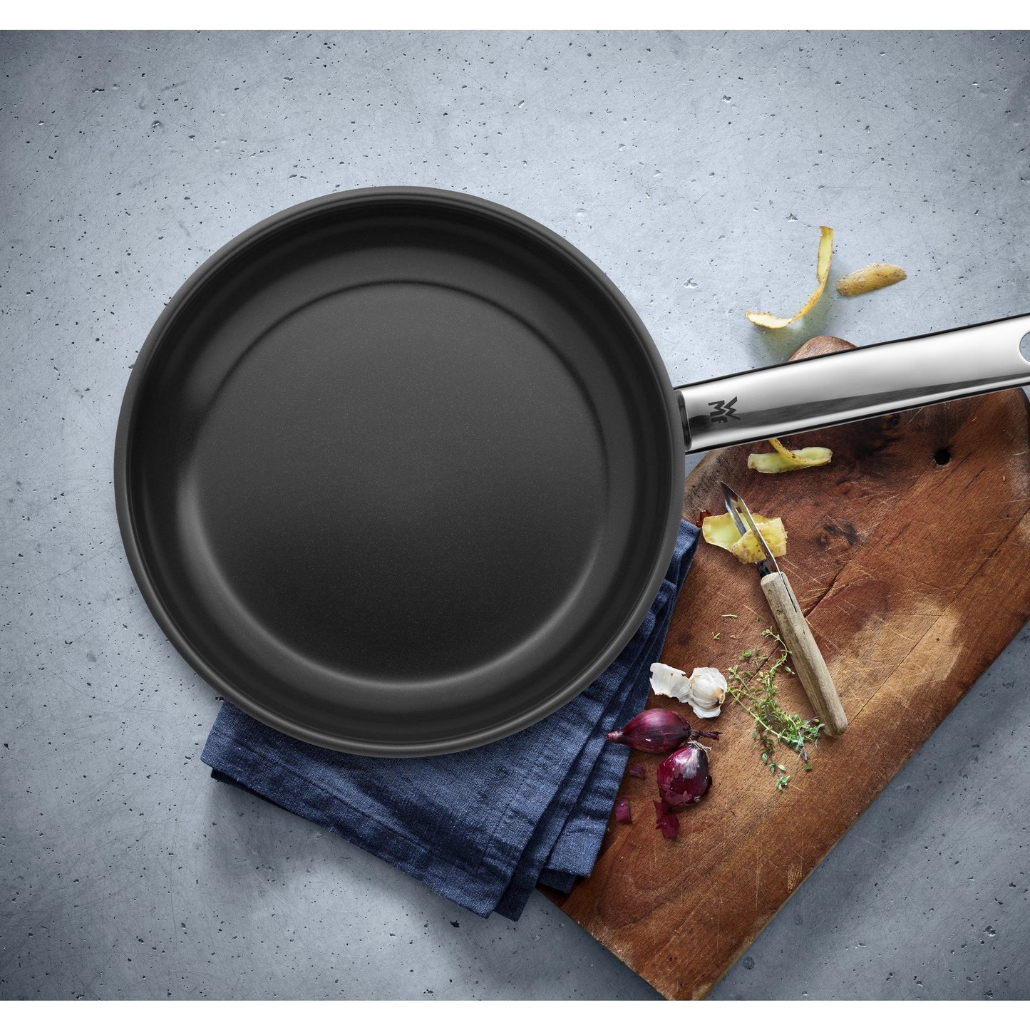 WMF Durado frying pan induction 24 cm, Cromargan stainless steel coated, ceramic coating, oven safe - 748246021
