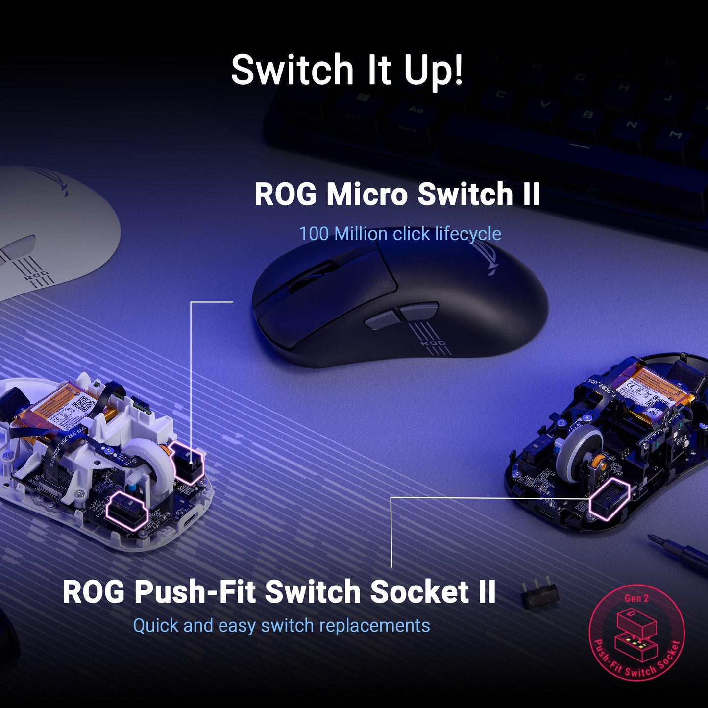 ASUS ROG Keris II Origin Black (90MP04A0-BMUA00)