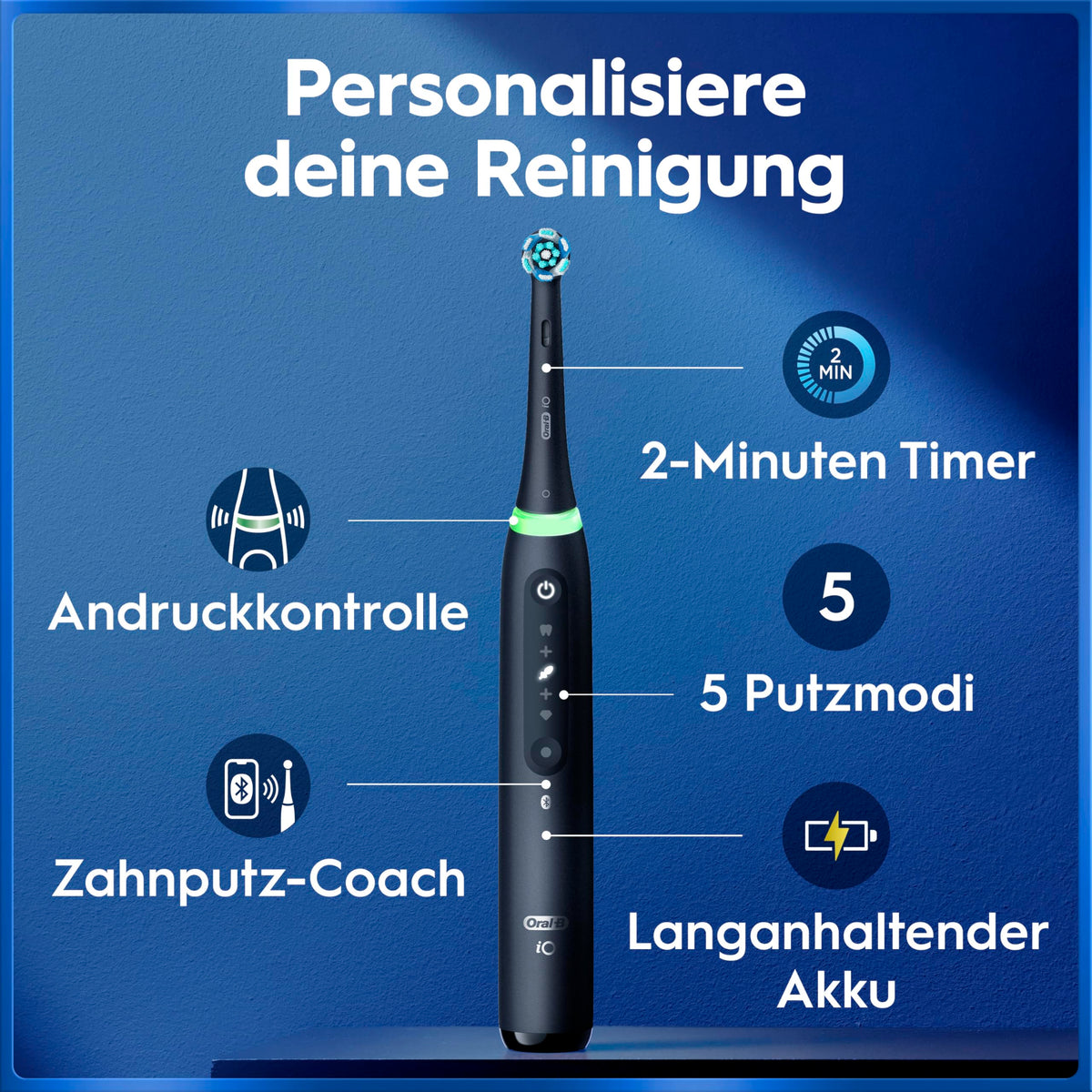 Oral-B iO Series 5 Electric Toothbrush, Black - 8700216635882