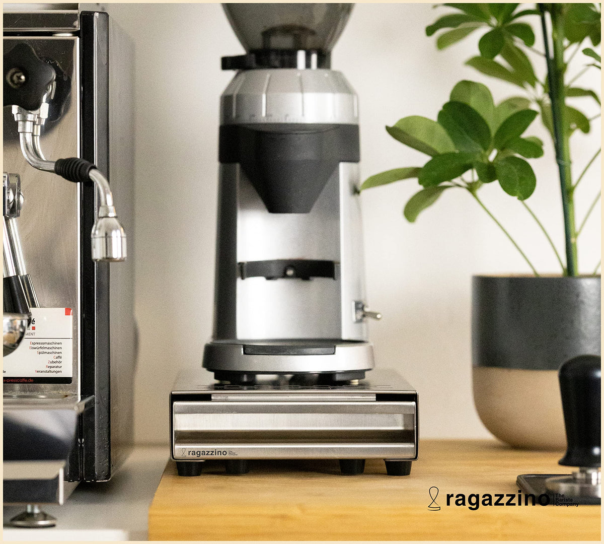 ragazzino stainless steel tapping container | 280x180x64mm - B09NL8L136