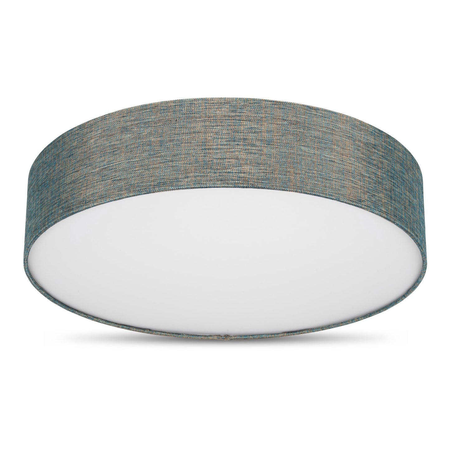 REV ceiling light - ceiling lamp around 50cm with fabric lampshade in a vintage look - ideal for bedrooms and living rooms, green and gold - 2021121055