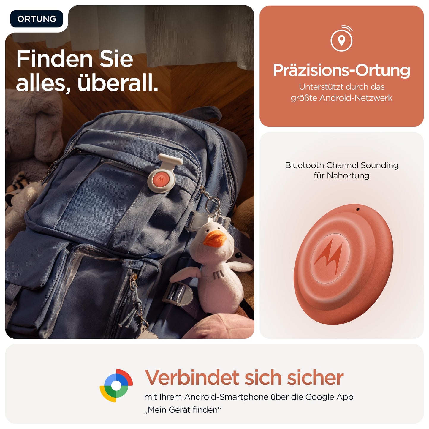 Motorola Moto Tag Smart Tracker 1 Pack Android+iOS Compatible Arabesque - PG38C08027