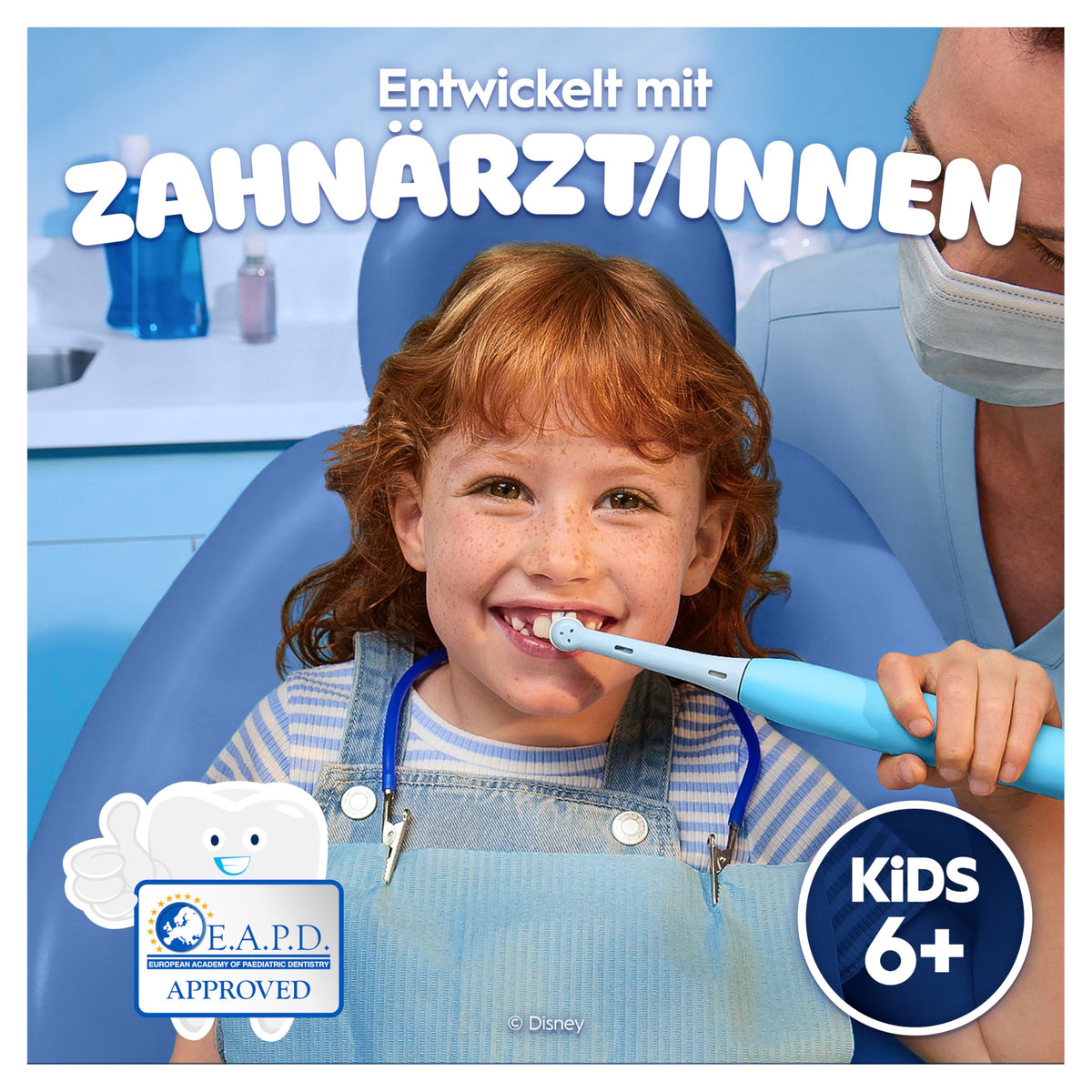 Oral-B iO Kids 6+ Disney Stitch Electric Toothbrush for Kids, Blue - 8700216931663