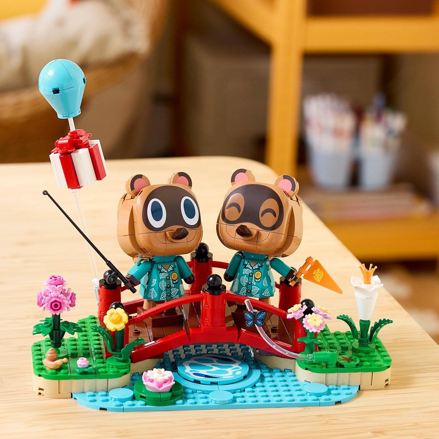 LEGO Animal Crossing excursion with trick and drag toys - raccoon figures with accessories - DIY children's room decoration - gamer gift for girls and boys aged 10 and over 77059