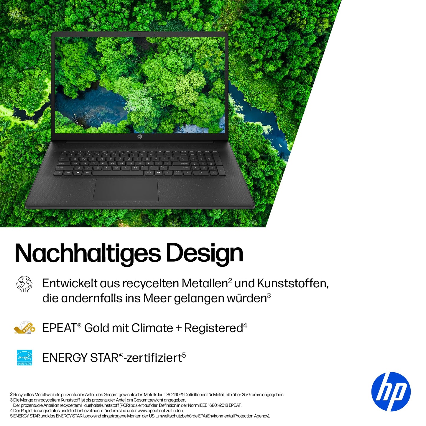 HP laptop with 17.3" FHD display, AMD Ryzen 7 7730U, 16 GB DDR4 RAM, 512 GB SSD, AMD Radeon graphics, Windows 11, QWERTZ, black incl. 25 GB Dropbox storage for 12 months - BZ8R8EA#ABD