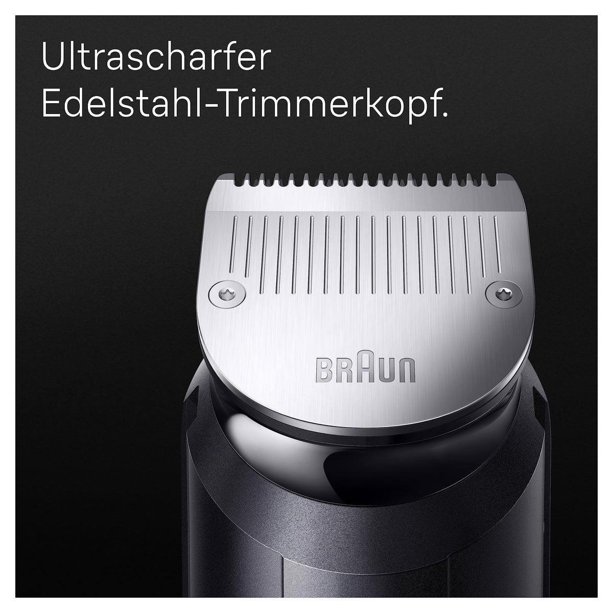 Braun All-In-One Trimmer-Set 7, 10-in-1 Multigroom, trimmer pentru barbă, trimmer pentru părul din nas, mașină de tuns pentru față, cap și corp, 100 min. autonomie, 14 lungimi (3–21 mm), rezistent la apă, MGK7410, Albastru