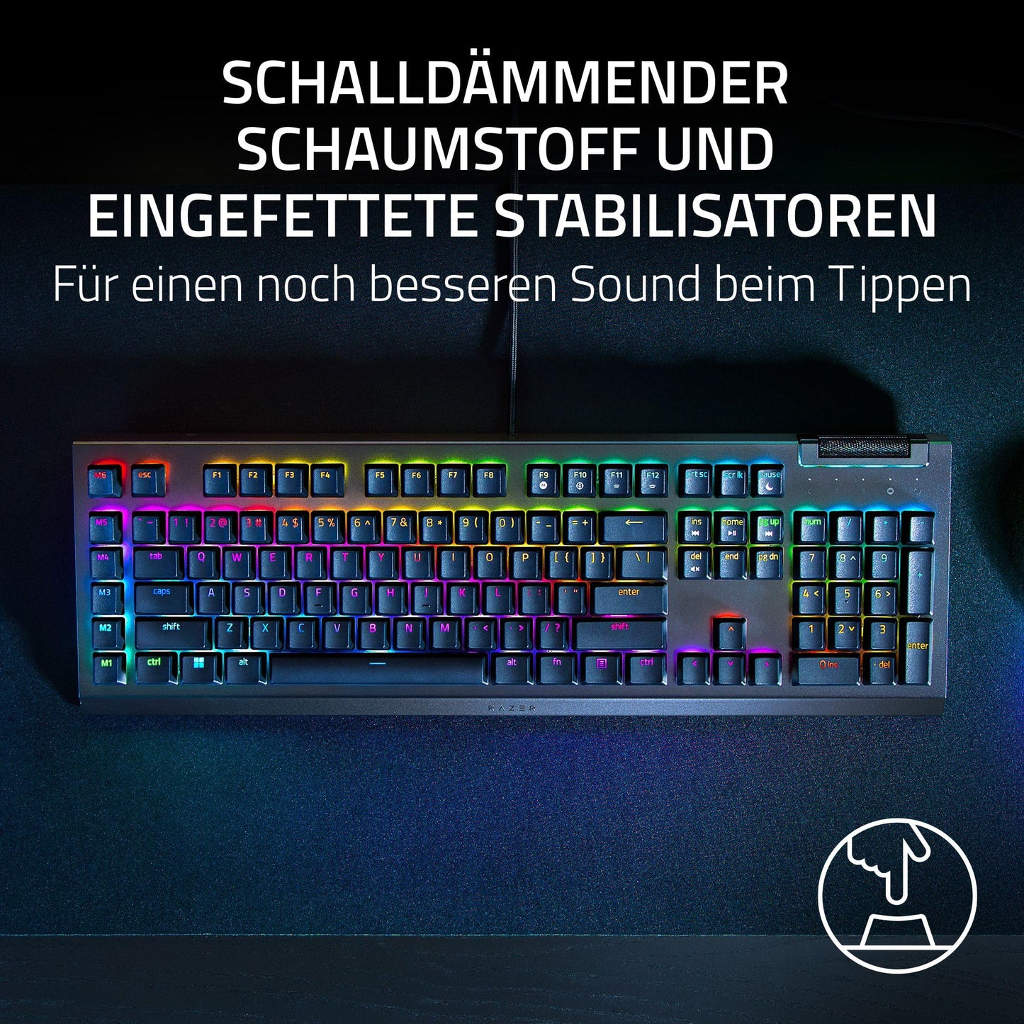 Razer BlackWidow V4 X Green Switch (RZ03-04700100-R3M1)