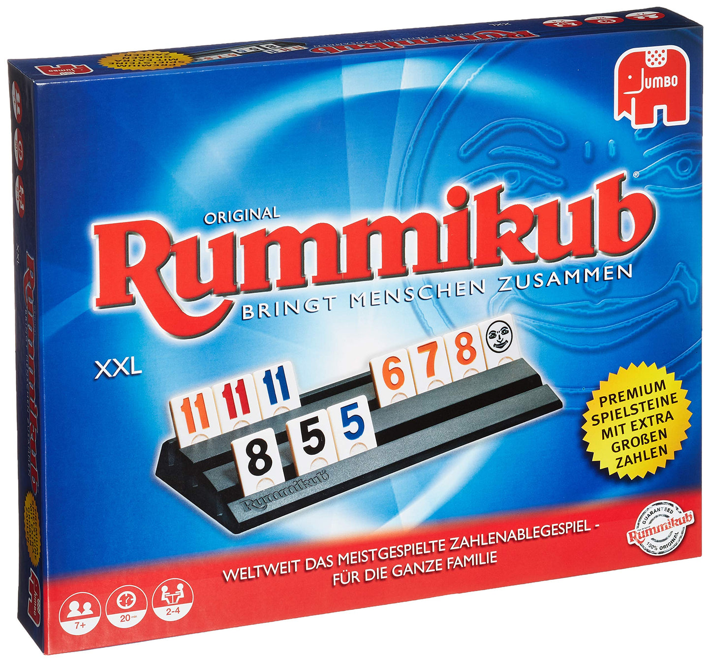 Jumbo Games Original Rummikub XXL - For adults and children aged 7 and over - JUM03819