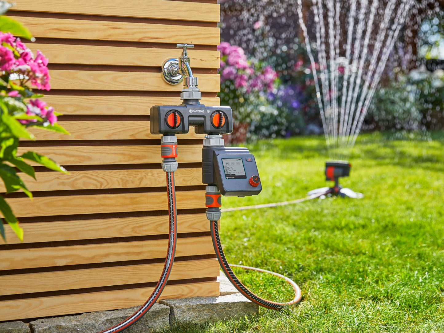 Gardena irrigation control Select: Automatic and time-saving irrigation, flexible irrigation thanks to 3 schedules, Water Now function (1891-20)