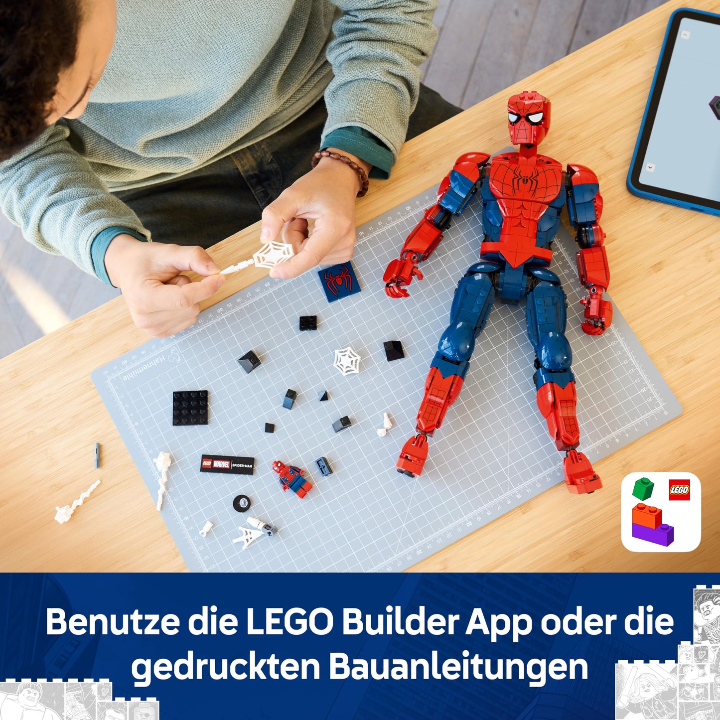 LEGO | Marvel Spider-Man figure - superhero toy including minifigure to collect - DIY decoration - gift for boys aged 12 and over and young film fans - 76346