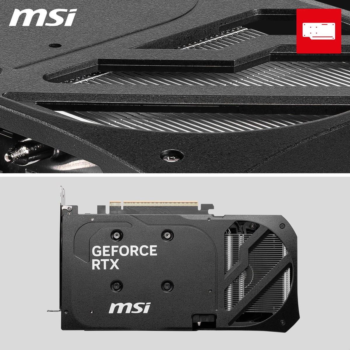 MSI GeForce RTX 5060 Ti 8G Shadow 2X OC Plus - 8GB GDDR7 (28Gbps/128-bit), PCIe 5, Boost: 2602 MHz, HDMI 2.1b, DisplayPort 2.1b - V536-003R