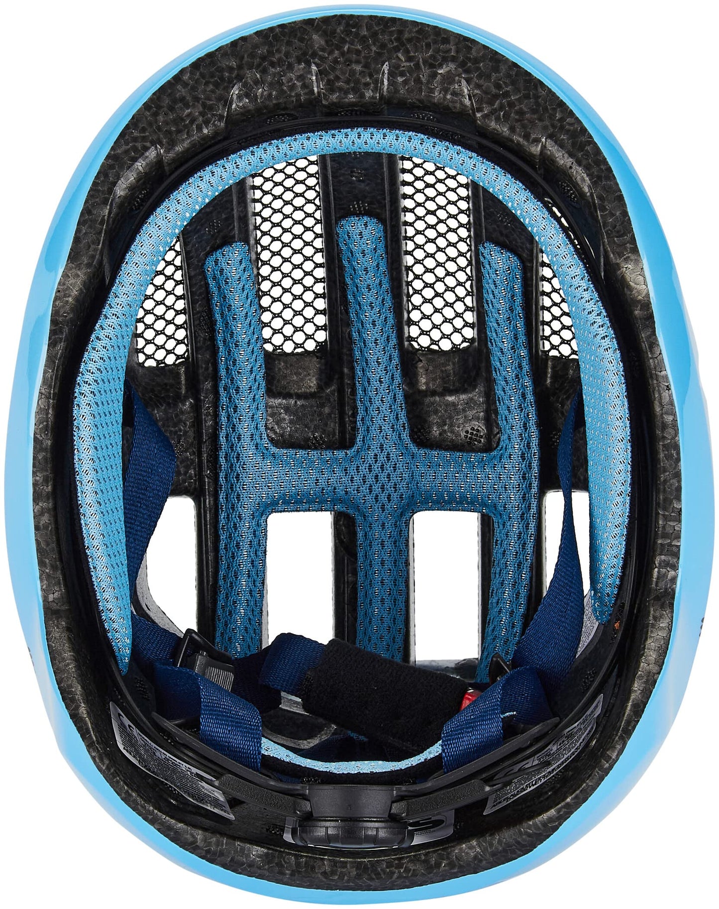 ABUS Children's Helmet Smiley 3.0 - Bicycle Helmet with Deep Fit, Child-Friendly Designs & Space for a Braid - for Girls and Boys - Light Blue with Crocodile Pattern, Size S, S (45-50 cm) - 67263