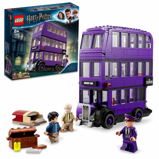 LEGO 75957 Harry Potter The Knight Bus Toy, Triple Decker Bus, Collector's Set with Minifigures