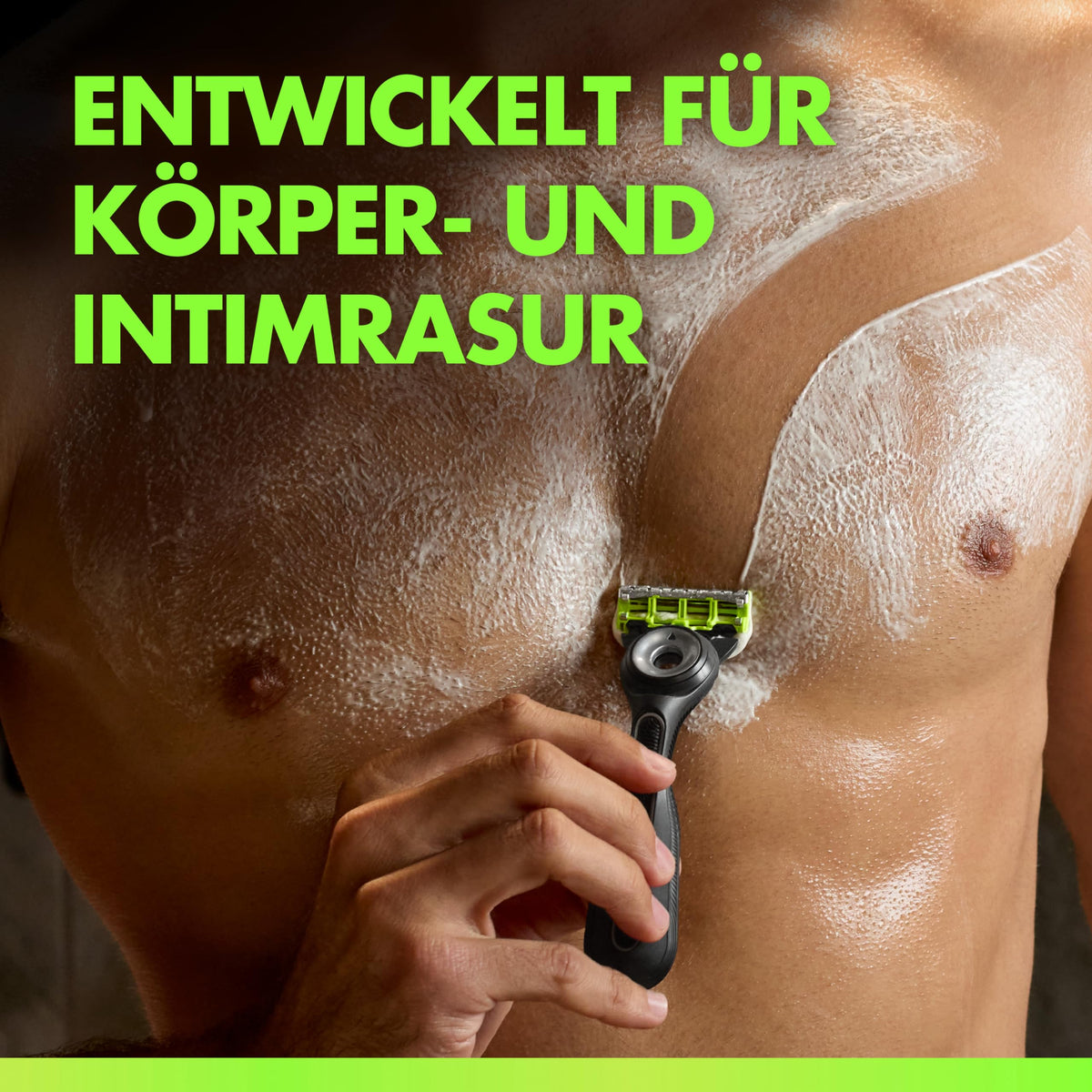 Rasierer Gillette Labs pentru corp și zona intimă, negru - 8006530106665