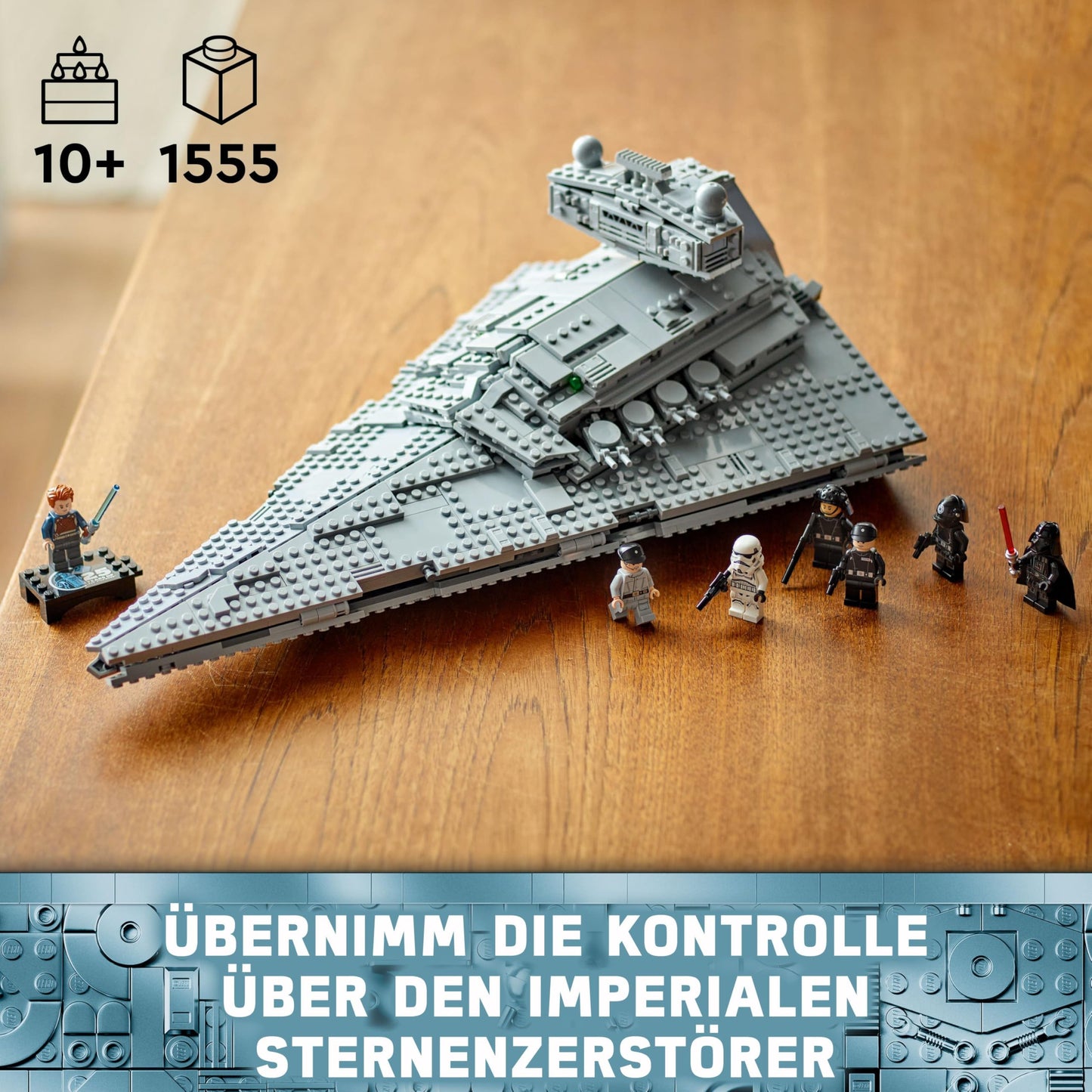 LEGO Star Wars 75394 Imperial Star Destroyer - spaceship toy with detailed interior and 7 minifigures - birthday gift for boys aged 10 and over and adult fans