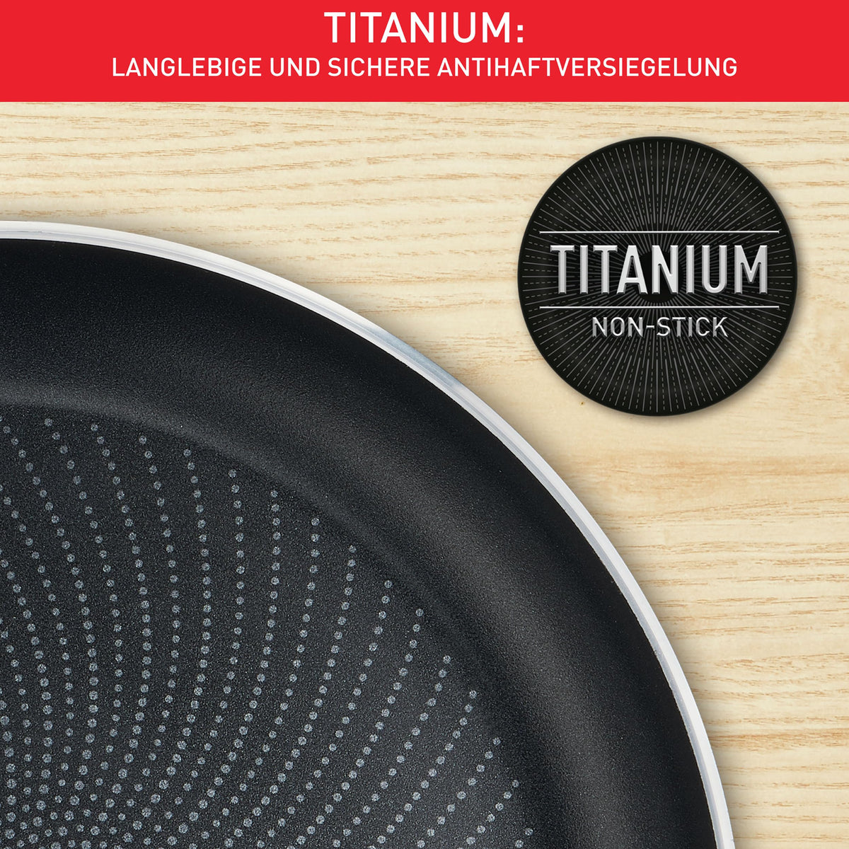 Tefal Infinite Induction Frying Pan 28 cm, frying pan with non-stick coating, Thermo-Signal for ideal cooking temperature, easy to clean, suitable for all types of cooktops, premium stainless steel, H81506 - H8150625