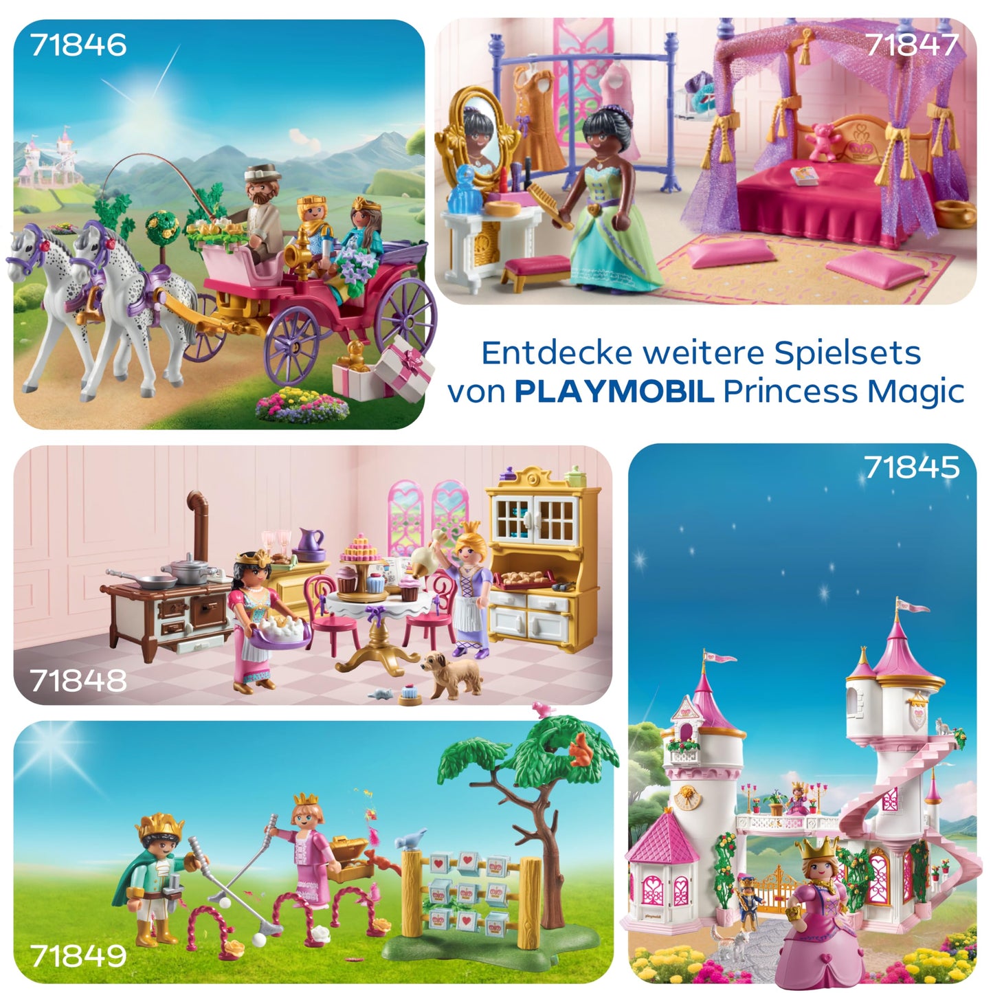 PLAYMOBIL | Princess | Masked ball in the pavilion | 3 figures with pavilion and buffet | Promotes creativity | Princess toy for ages 4+ | 72052