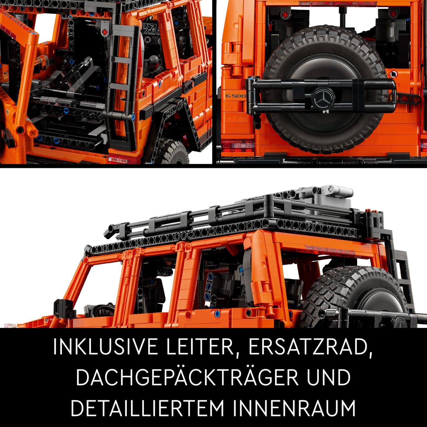 LEGO Technic Mercedes-Benz G 500 Professional Line, building set with car model of the G-Class, gift for adults, luxury off-road vehicle set, Mercedes collector's item, toy car 42177