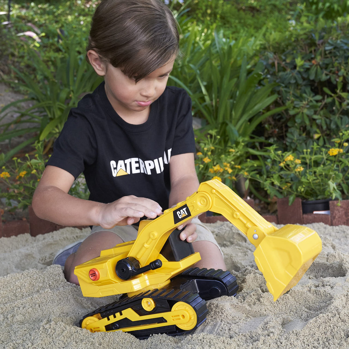CatToysOfficial | CAT Construction 29.5 cm Power Haulers Excavator Toy | Real Lights & Sounds, Motion-Driven, Working Functions | Interactive Construction Vehicles for Kids Aged 3 and Up - 82268