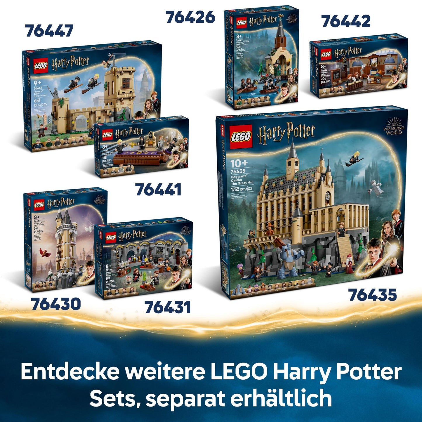 LEGO Harry Potter country estate of the Malfoy family, fantasy toy to collect and display, gift for boys, girls and fans of the magical world, gift idea with 9 minifigures 76453