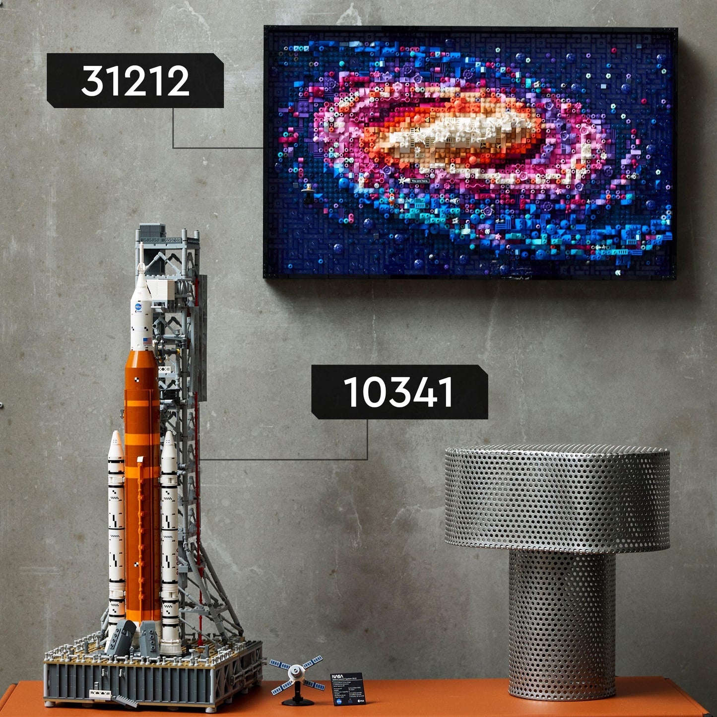 LEGO Art The Milky Way Galaxy Wall Decor Gift for Space and Astronomy Fans Building Set for Adults Creative Activity Solar System and Constellations Wall Art for Living Room 31212