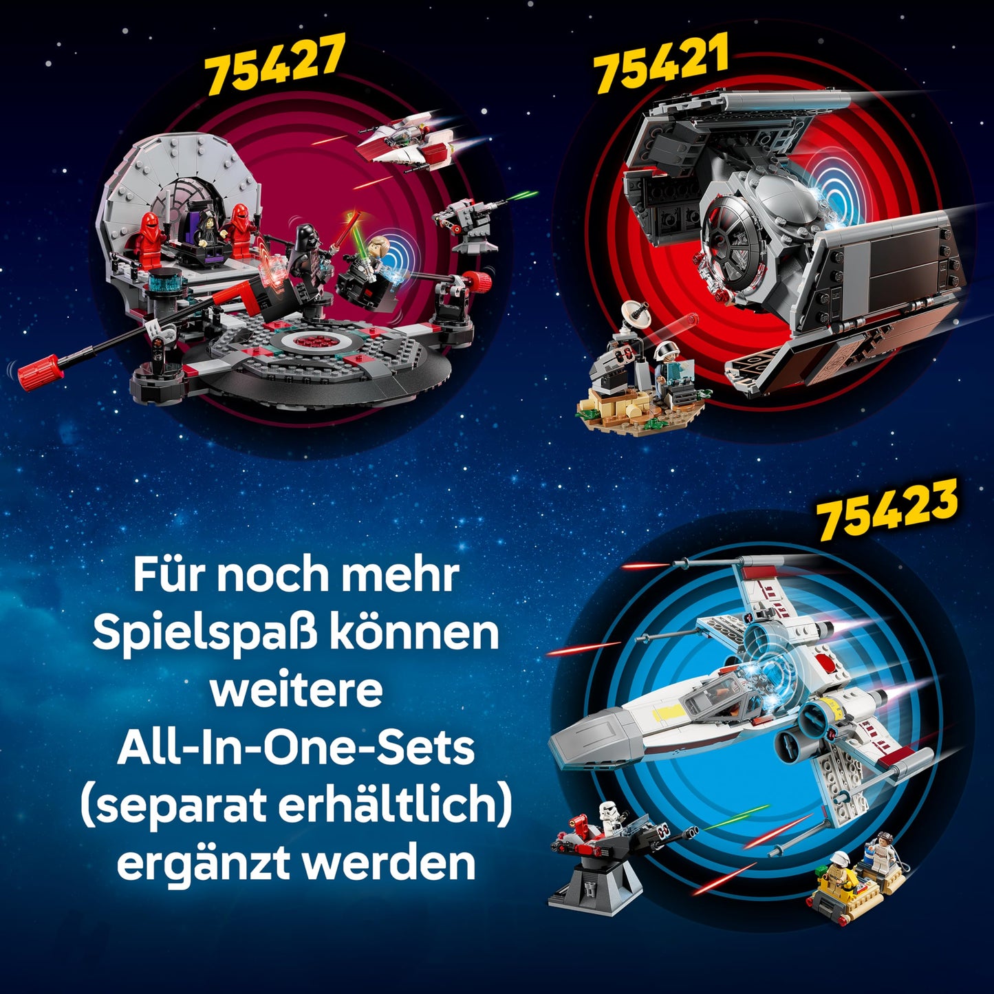 LEGO Star Wars 75421 SMART Play: TIE Fighter-ul lui Darth Vader - Set de joacă interactiv all-in-1 cu cărămidă SMART, etichetă, minifigurină și încărcător - cadou pentru băieți, fete de 8 ani și peste și fani adulți