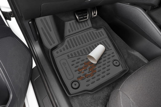 Element 3D rubber floor mats suitable for Mercedes-Benz Sprinter Classic (2013-) | 2 PCS. | Only front | 100% custom-fit all-weather floor mats made of TPE, high edge, waterproof, non-slip, odorless - EXP.NLC.34.31.210k