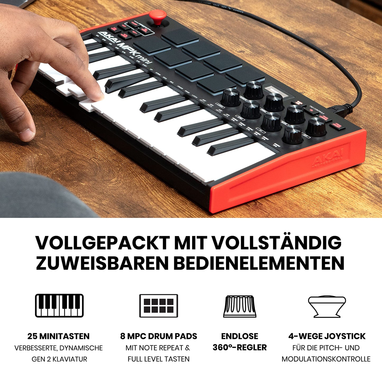 Akai MPK Mini MK3 & M-Audio HDH40 (MPKMINI3B)