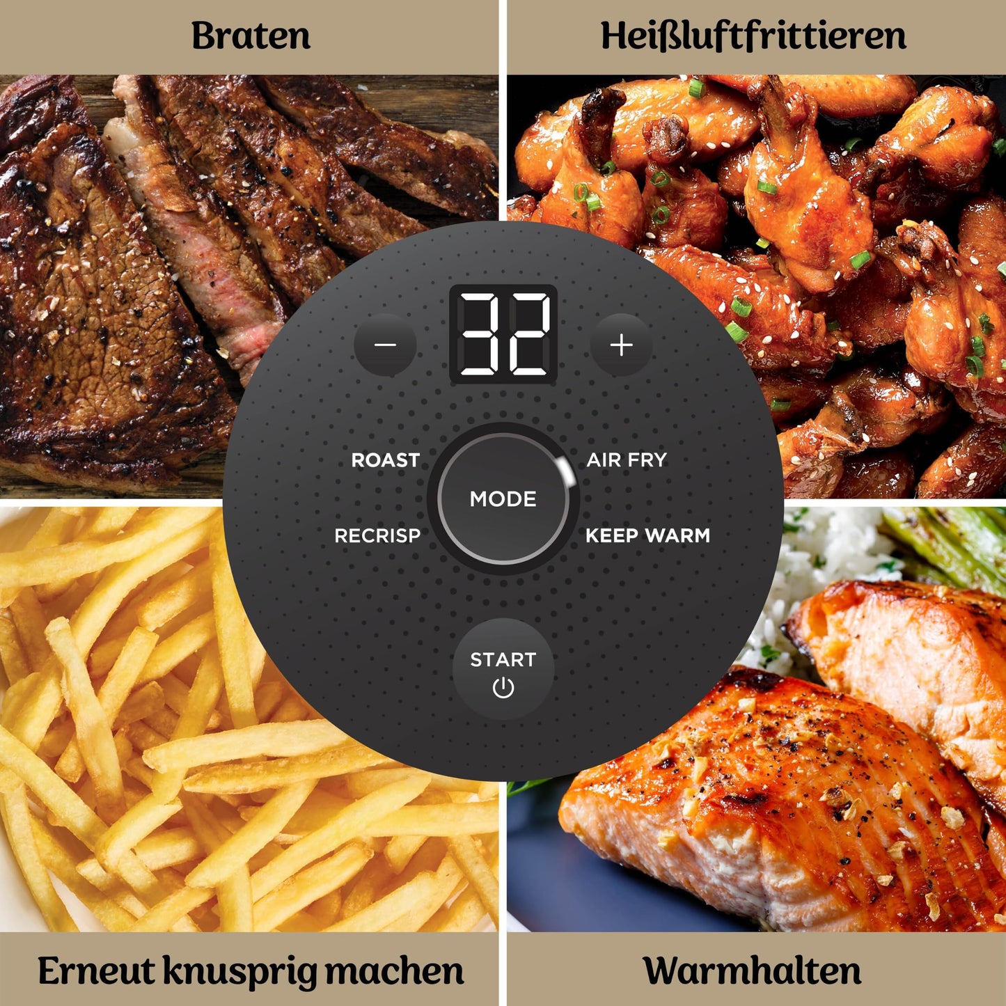 Ninja CRISPi Portable Air Fryer, 3.8L & 1.4L, 4-in-1: Air Fry, Roast, Keep Warm, Crisp, Compact, 3 Removable Glass Containers with Lids, Green FN103EUGN