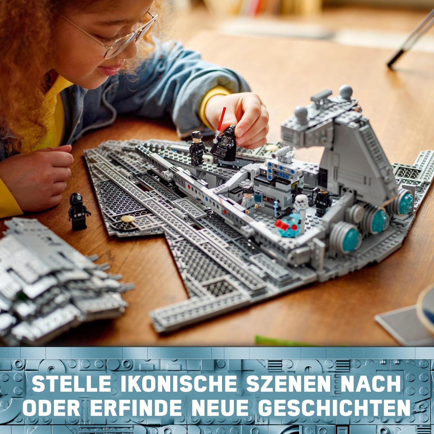 LEGO Star Wars 75394 Imperial Star Destroyer - spaceship toy with detailed interior and 7 minifigures - birthday gift for boys aged 10 and over and adult fans