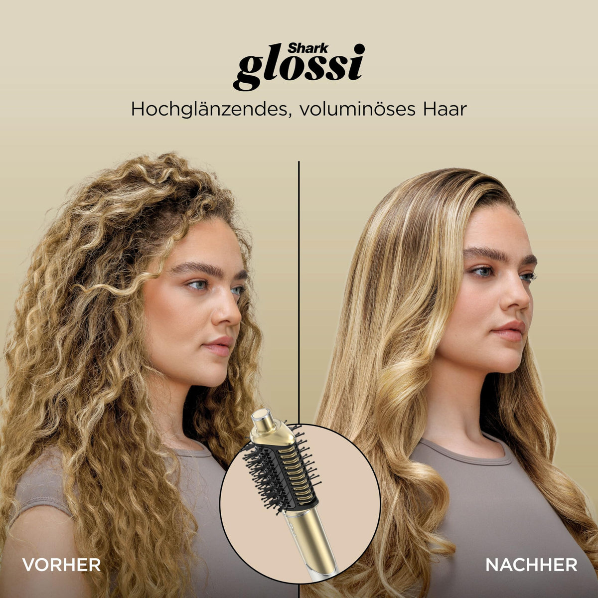 Shark Glam Multistyler și uscător de păr pentru păr drept, HD6041SEU