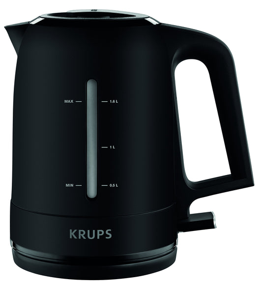 Krups BW2448 Pro Aroma Kettle | 1.6 L capacity | 2,400 W | Illuminated on/off switch | Anti-calc filter | Black