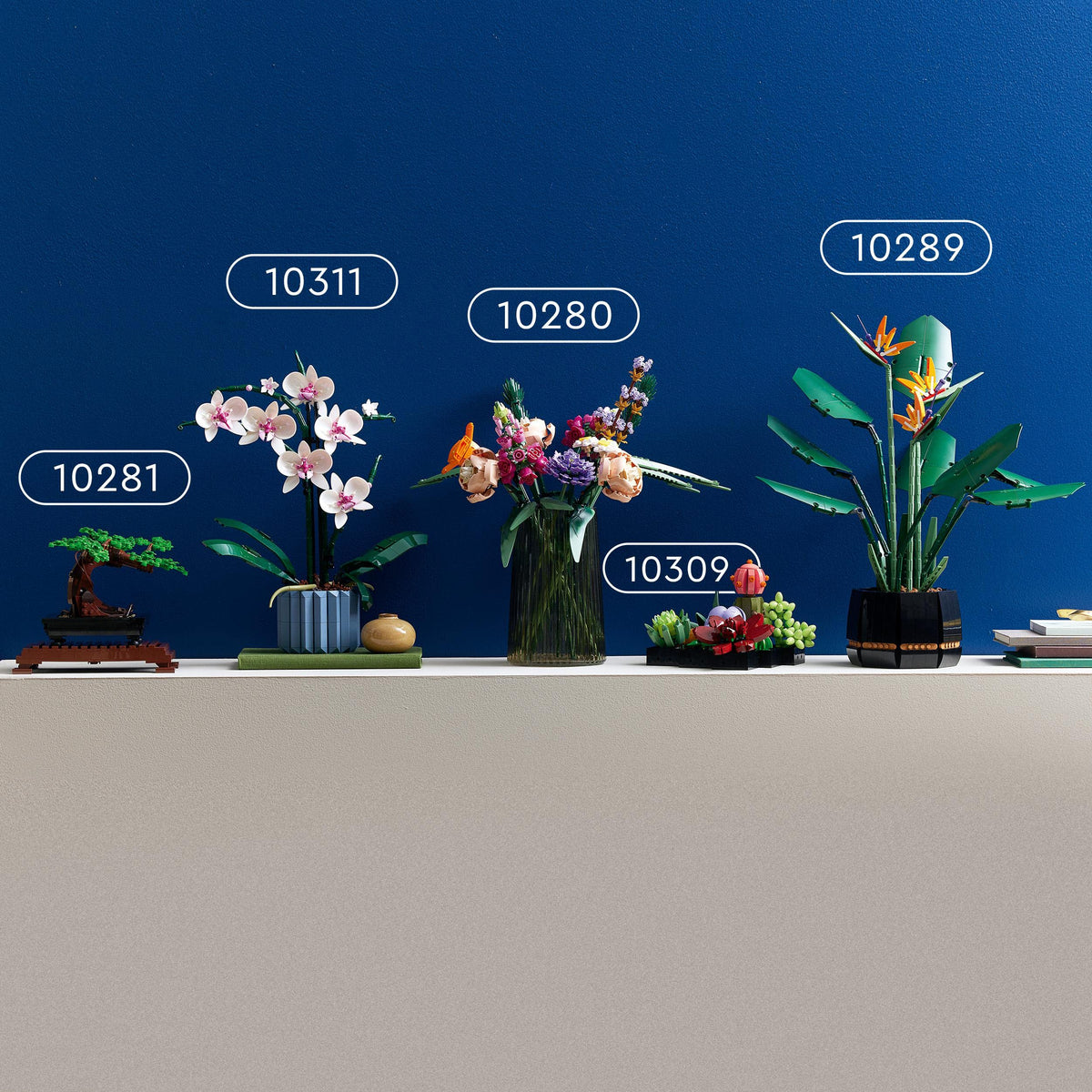 LEGO Botanicals Succulents - Artificial Flower Set for Adults - Flower Bouquet Building Set - Creative Hobby and Home Decor - Gift Idea for Women & Men - Botanic Collection (9 Plants) 10309