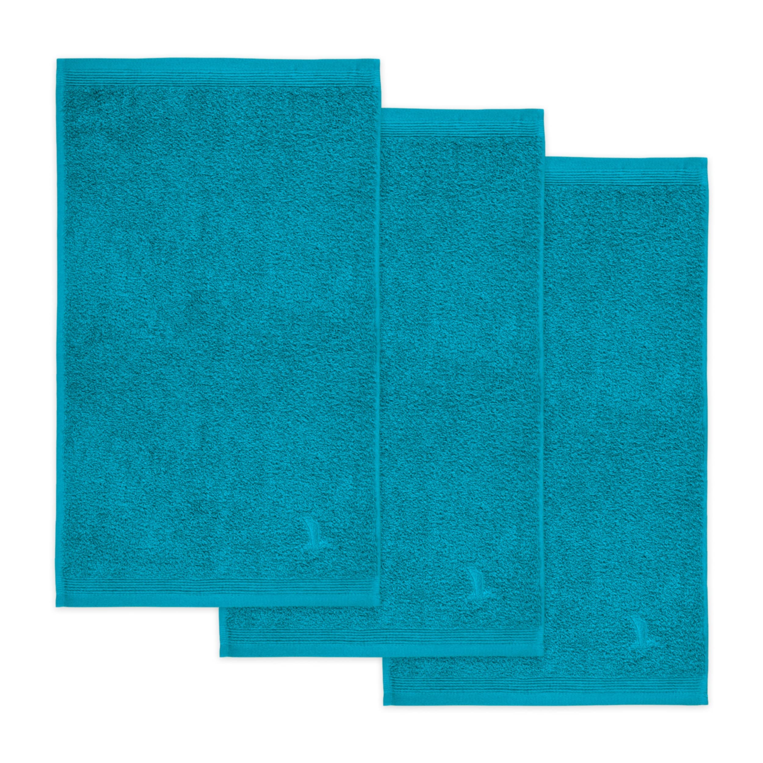 möve Superwuschel prosop de oaspeți 30 x 50 cm din bumbac 100%, lagoon set de 3 - 017259054-3*030050-458