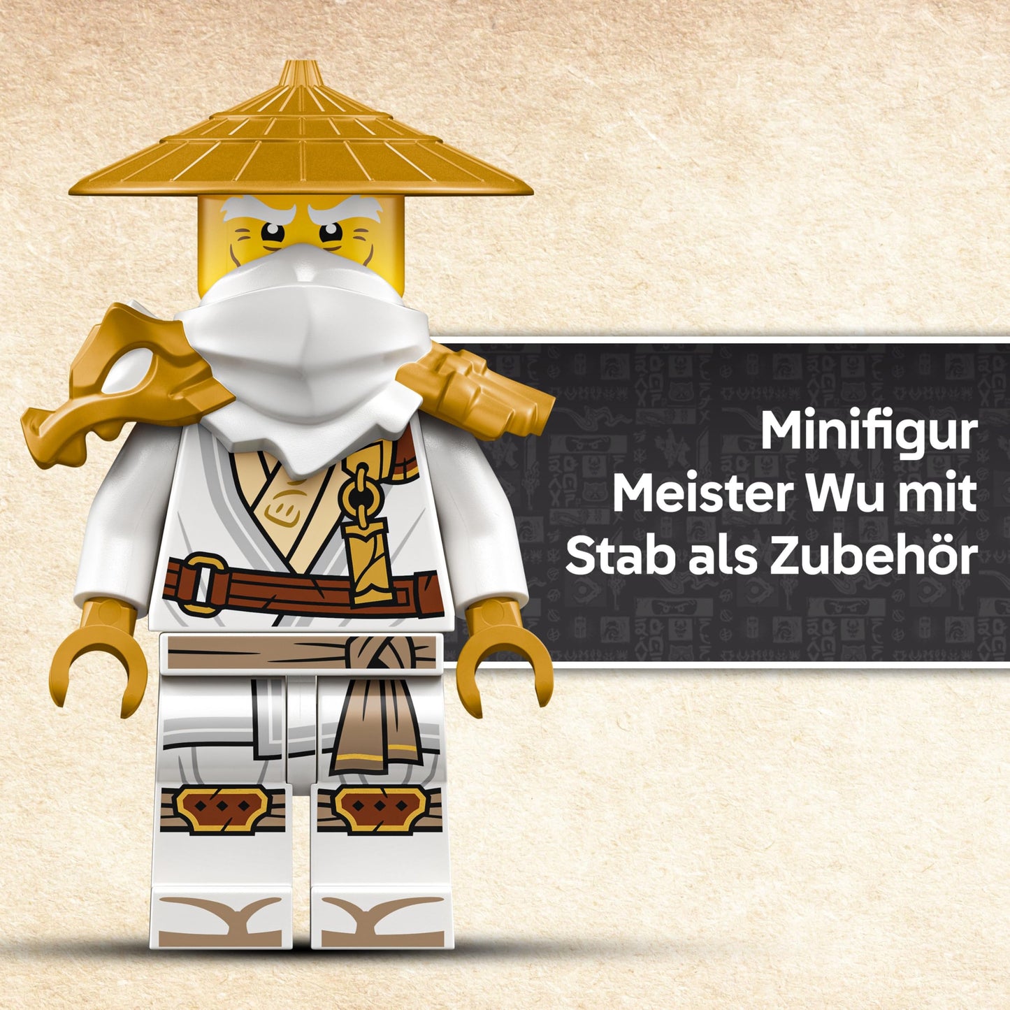 LEGO NINJAGO Guardian Dragon Building Set - With Dragon Figure, Master Wu Minifigure & Stand - Building Playset for Boys Ages 14+ & Teenagers 71847