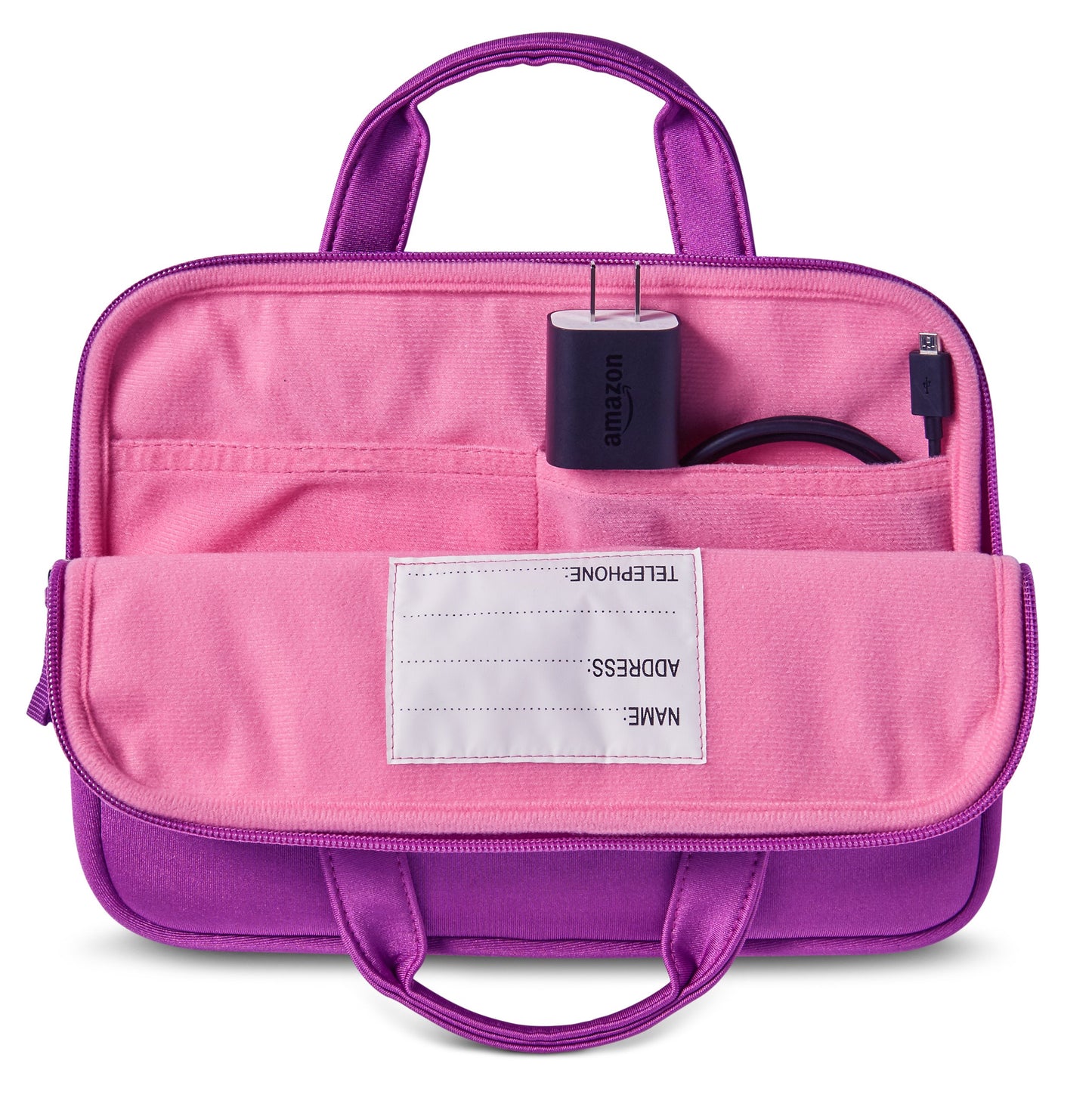 NuPro Zippered Case for the Fire HD 10 Kids Edition Tablet, Purple/Pink - 04T00010-PUR