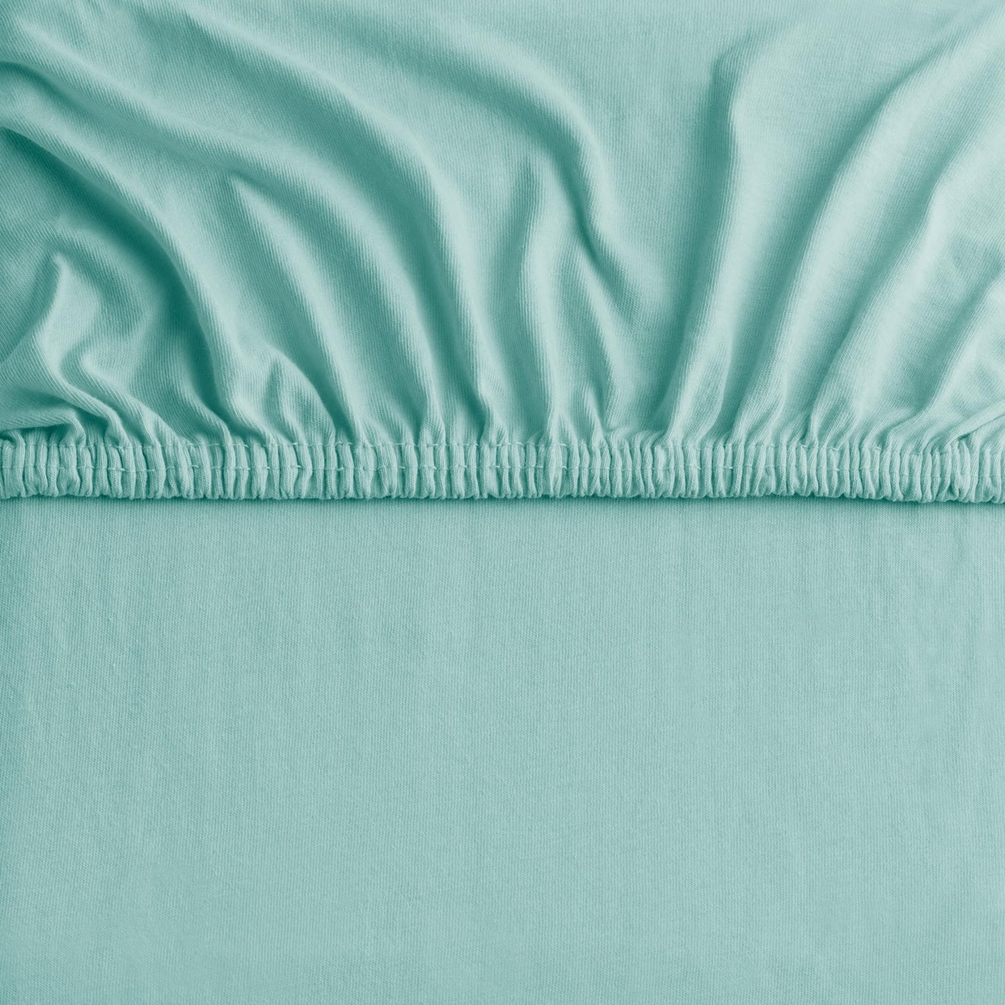 DecoKing fitted sheets 200x220 220x240 cm 100% combed cotton light turquoise fitted sheets jersey box spring bed Amber 200 x 220 220 x 240