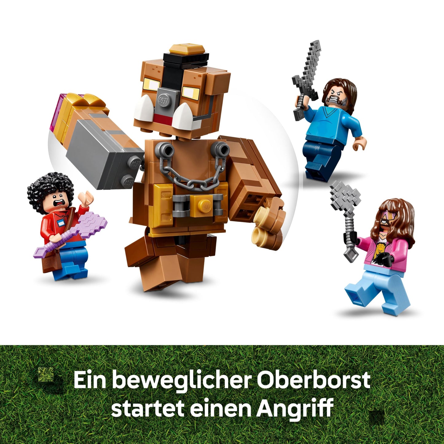 LEGO Minecraft forest estate with boxing ring - interactive gaming toy - baby zombie, Steve, Garret and Henry minifigures - gamer gift for boys, girls and video game fans aged 10 and over - 21272
