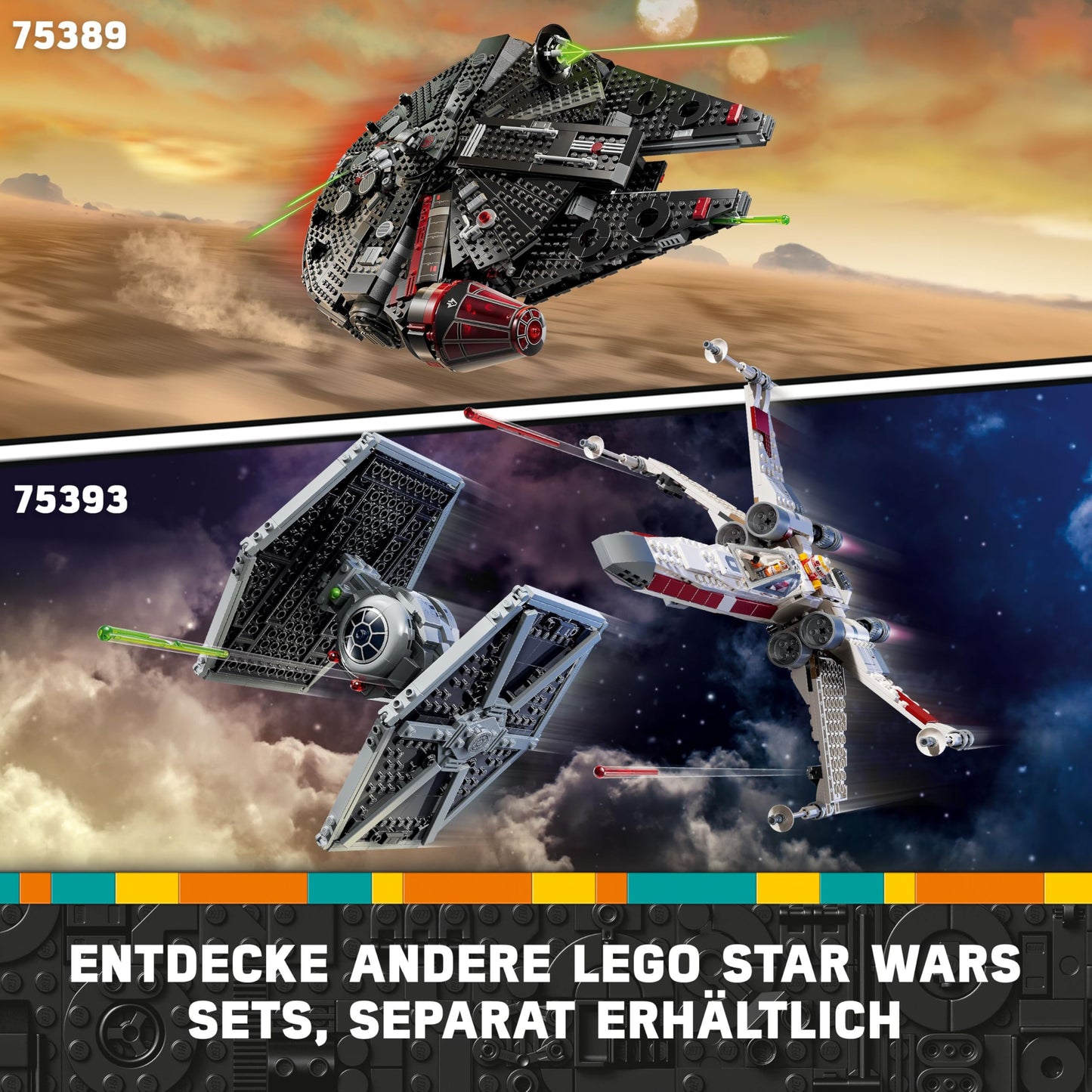 LEGO Star Wars Jedi Bob's Starfighter, Building Toy, Toy Starship Bricks, Popular Character, Birthday Gift for Boys, Girls and All Fans Ages 8 and Up 75388