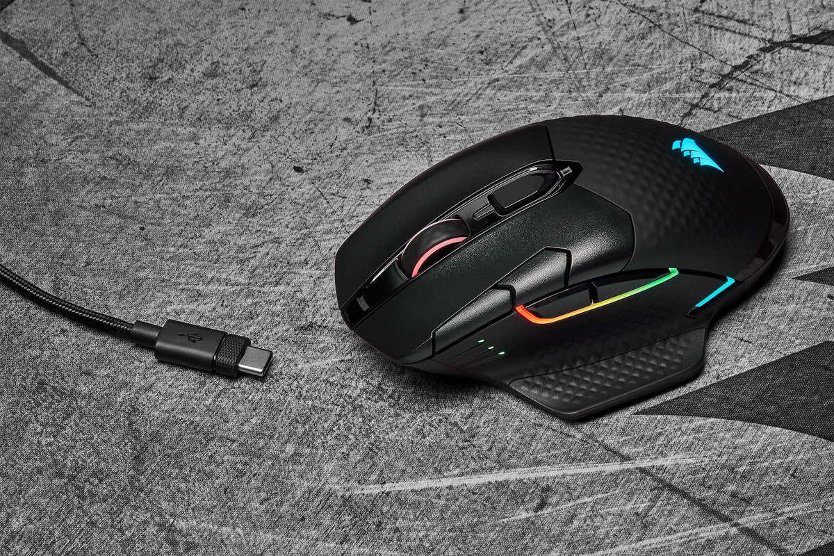 Corsair Dark CORE RGB PRO Wireless FPS/MOBA Gaming Mouse - Black - CH-9315411-EU