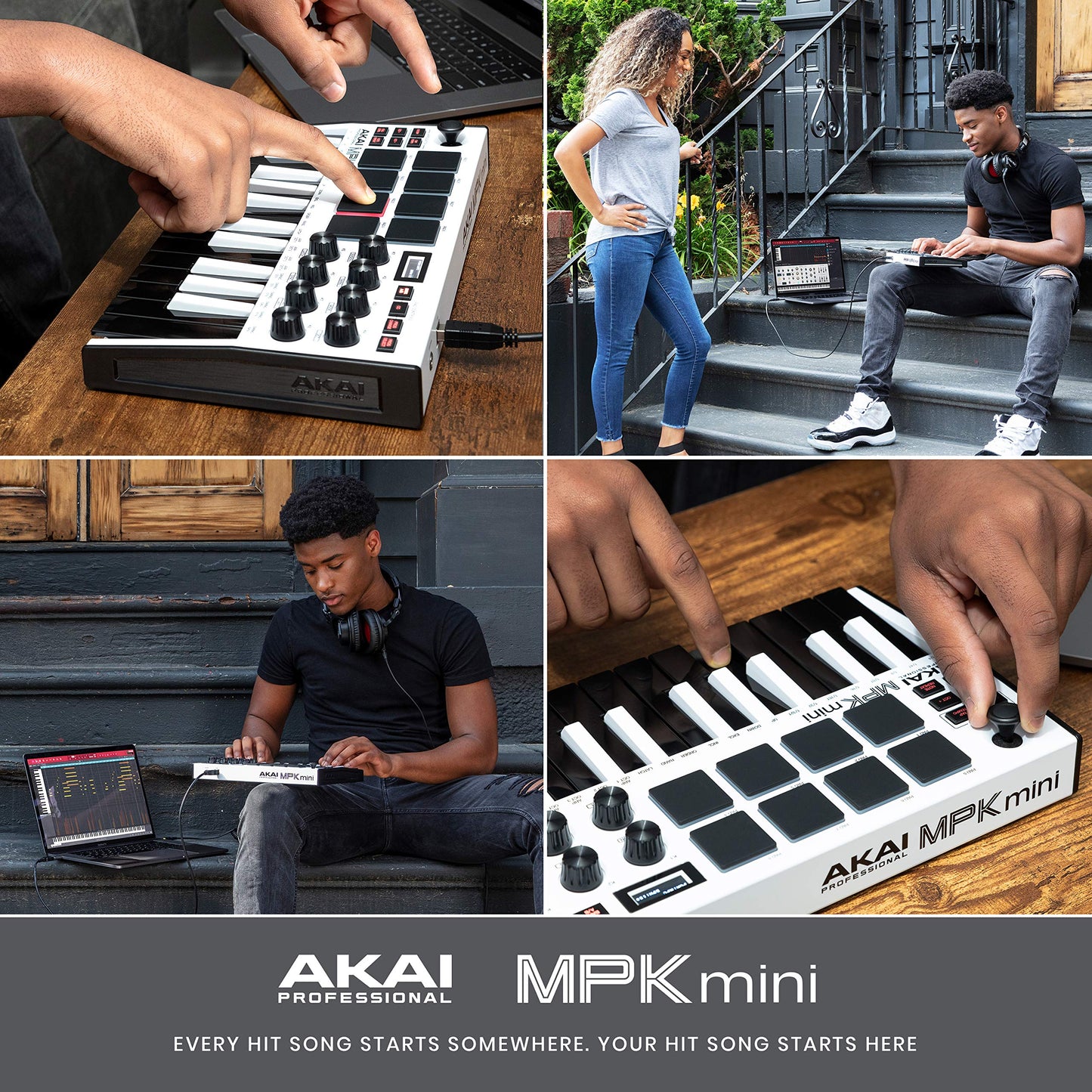 AKAI Professional Midi Controller + Sustain Pedal Bundle