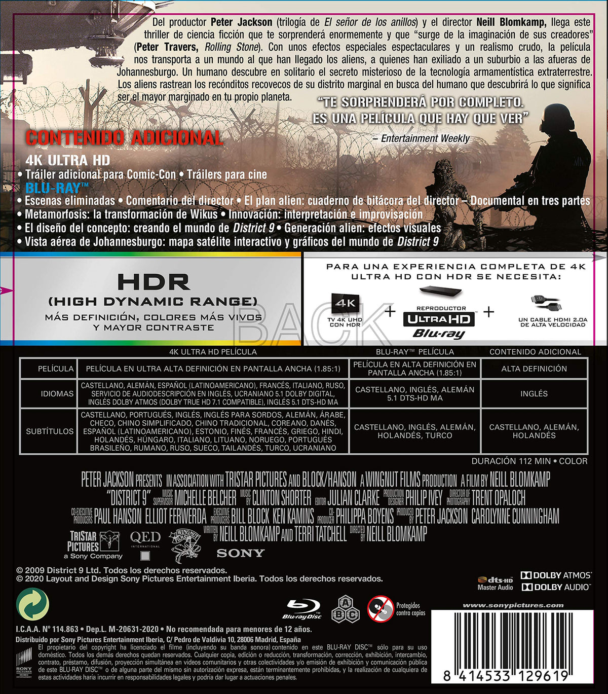 District 9 (4K Ultra-HD + BD) [Blu-ray]